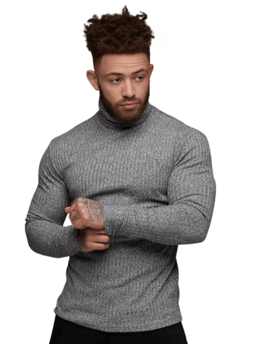 Men's Plain Turtleneck -, Turtleneck , Drestiny , Australia, Black, Canada, Casual Shirts, Dress Shirts, FR, Gender_Men, Grey, L, Long Sleeves, M, New Zealand, Turtlenecks, United Kingdom, United States, White, XL, XXL , Drestiny , www.shopdrestiny.com